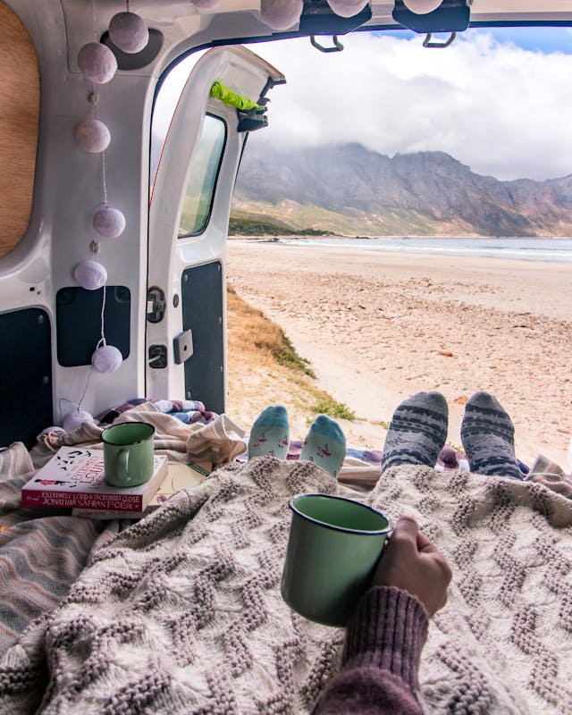 Backpacker transitioning into a business lifestyle